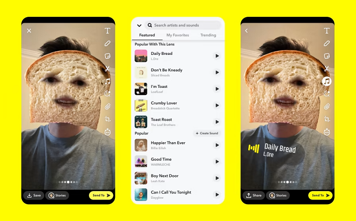 Snapchat عناصر صوتی جدیدی را برای استفاده از «صدا در» اضافه می کند