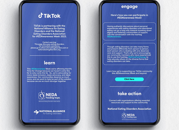 TikTok ابتکارات حمایتی جدیدی را برای هفته ملی آگاهی از اختلالات خوردن اعلام می کند