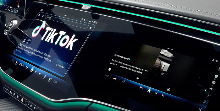 TikTok از یکپارچگی جدید با مرسدس بنز برای نمایش محتوای TikTok در صفحه نمایش داخل خودرو خبر داد.