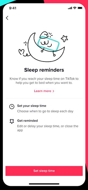 زمان صفحه نمایش TikTok