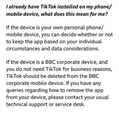 بی بی سی TikTok