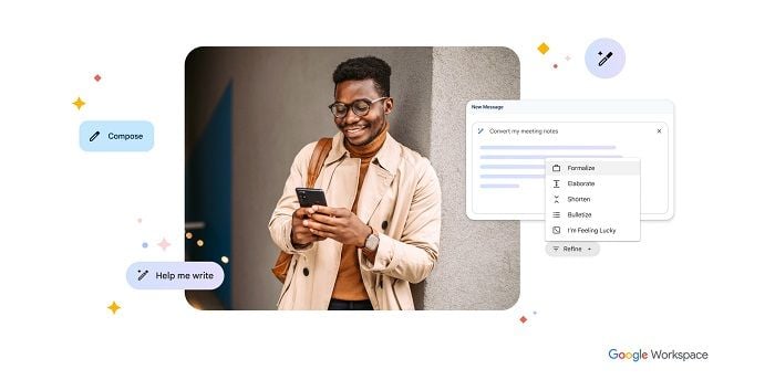 گوگل به دنبال افزودن هوش مصنوعی به Gmail، Docs، Slides و موارد دیگر است