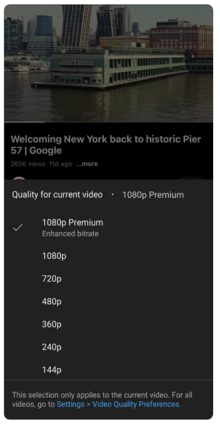 به‌روزرسانی YouTube Premium