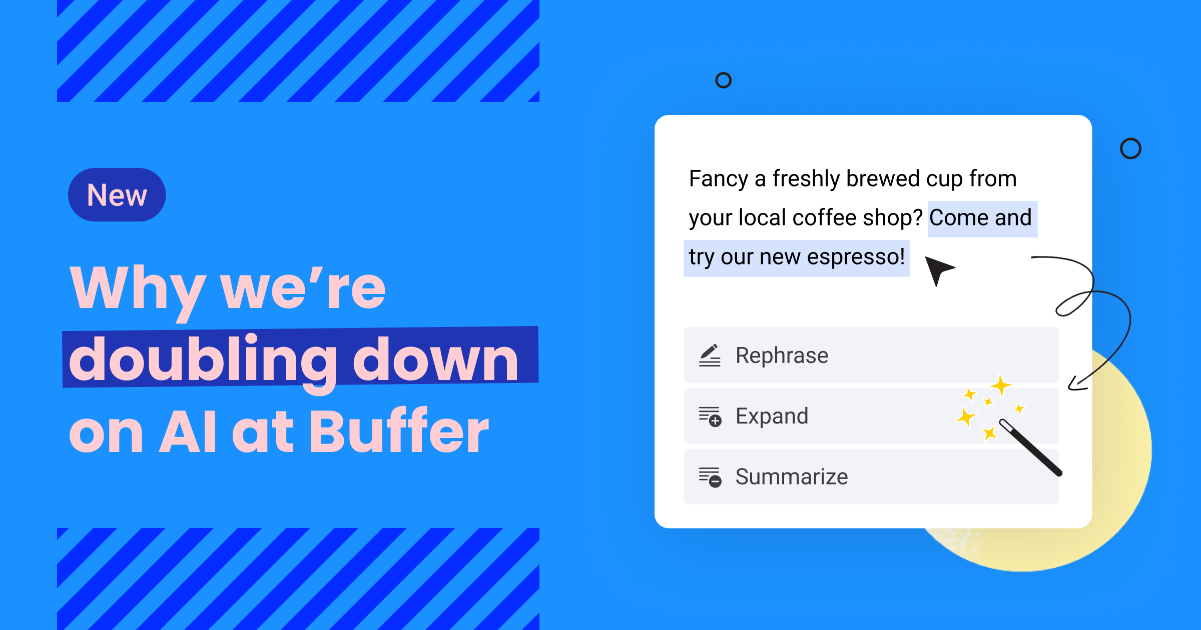 چرا ما هوش مصنوعی را در Buffer دو برابر می کنیم؟