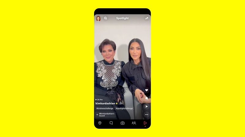 چالش Snapchat Spotlight