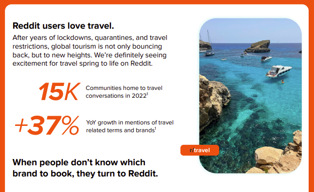 Reddit اطلاعاتی در مورد روند رو به رشد جستجوی سفر در برنامه به اشتراک می گذارد [Infographic]