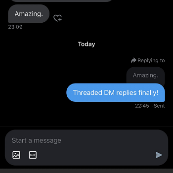 توییتر DM پاسخ می دهد