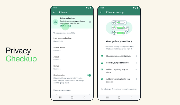 بررسی حریم خصوصی WhatsApp