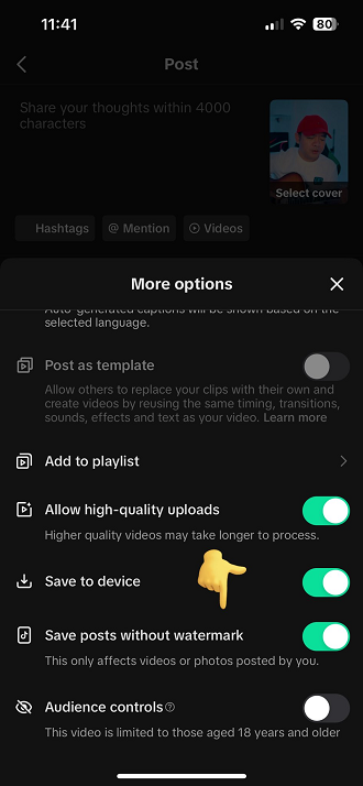TikTok بدون واترمارک ذخیره کنید