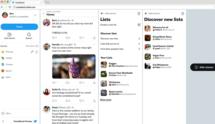 توییتر نسخه جدیدی از TweetDeck را معرفی کرد که به زودی به یک انحصاری آبی توییتر تبدیل می شود