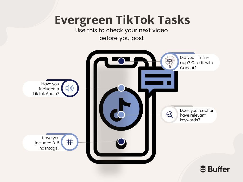 الگوریتم tiktok; چک لیستی برای فیلمبرداری از tiktok بعدی شما